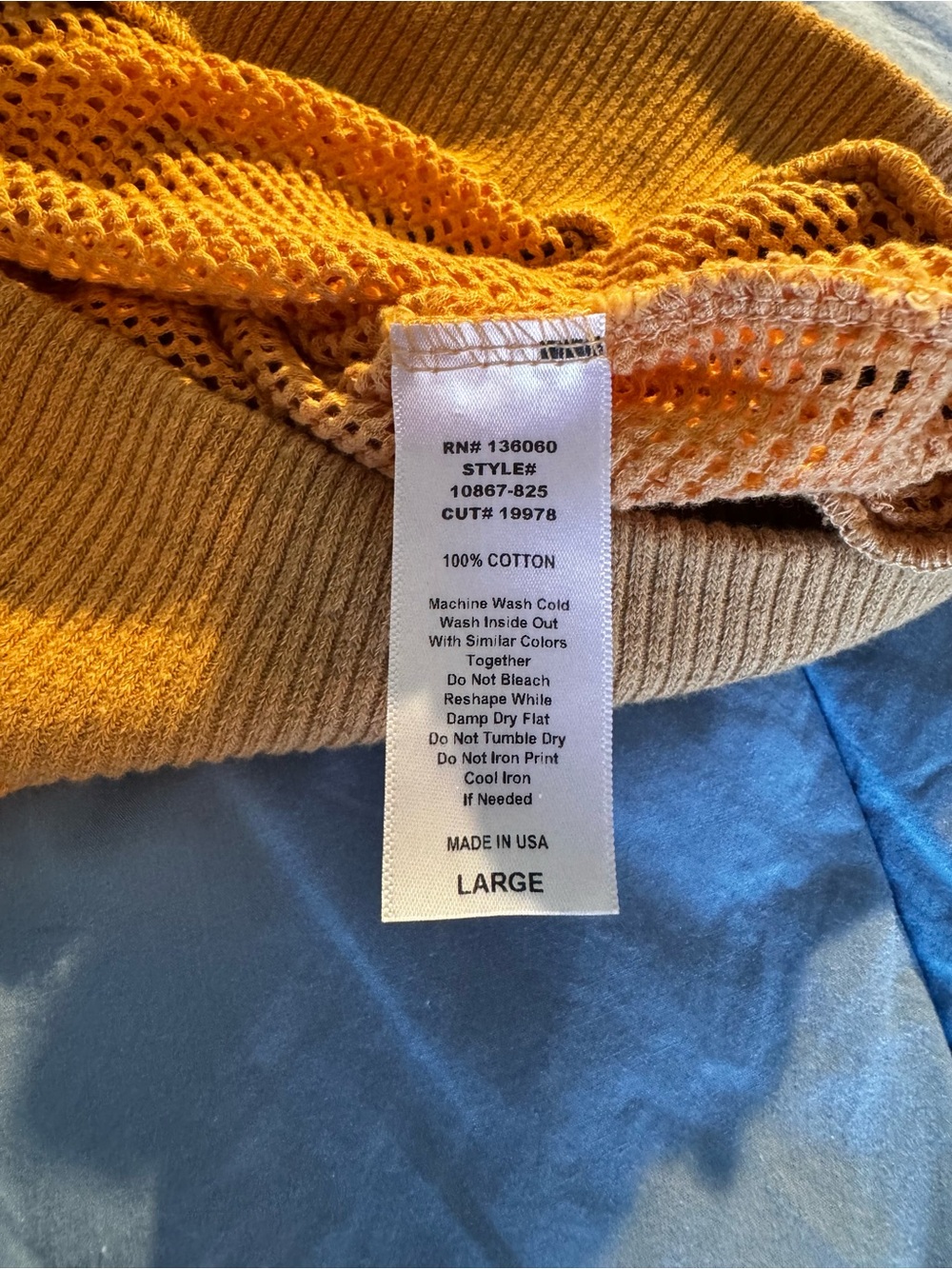 Project Social T Cotton Sleeveless Mesh Top - NEW Tan Size L - Picture 6 of 6